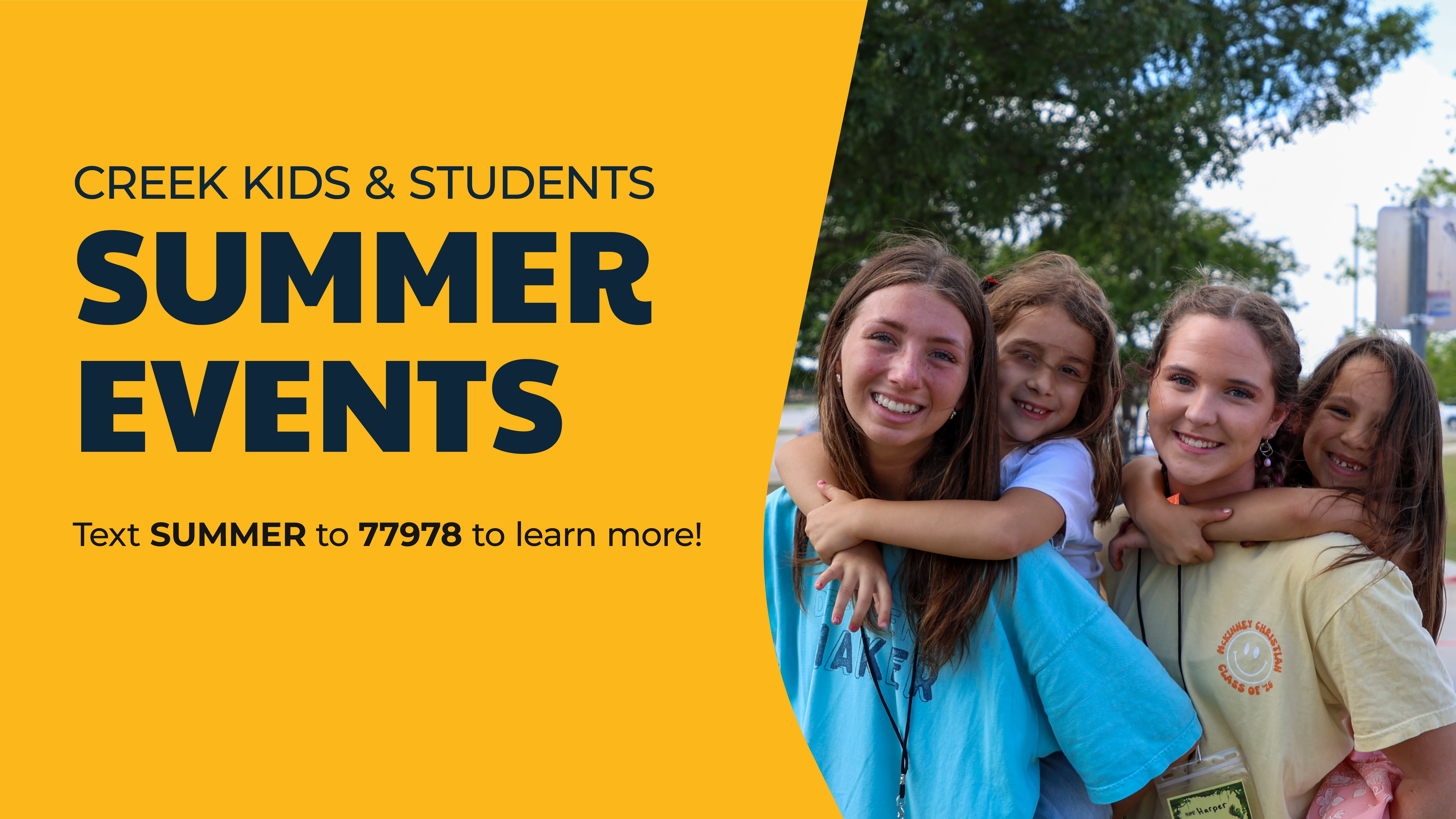 Cottonwood Creek - Kids & Students Summer Events