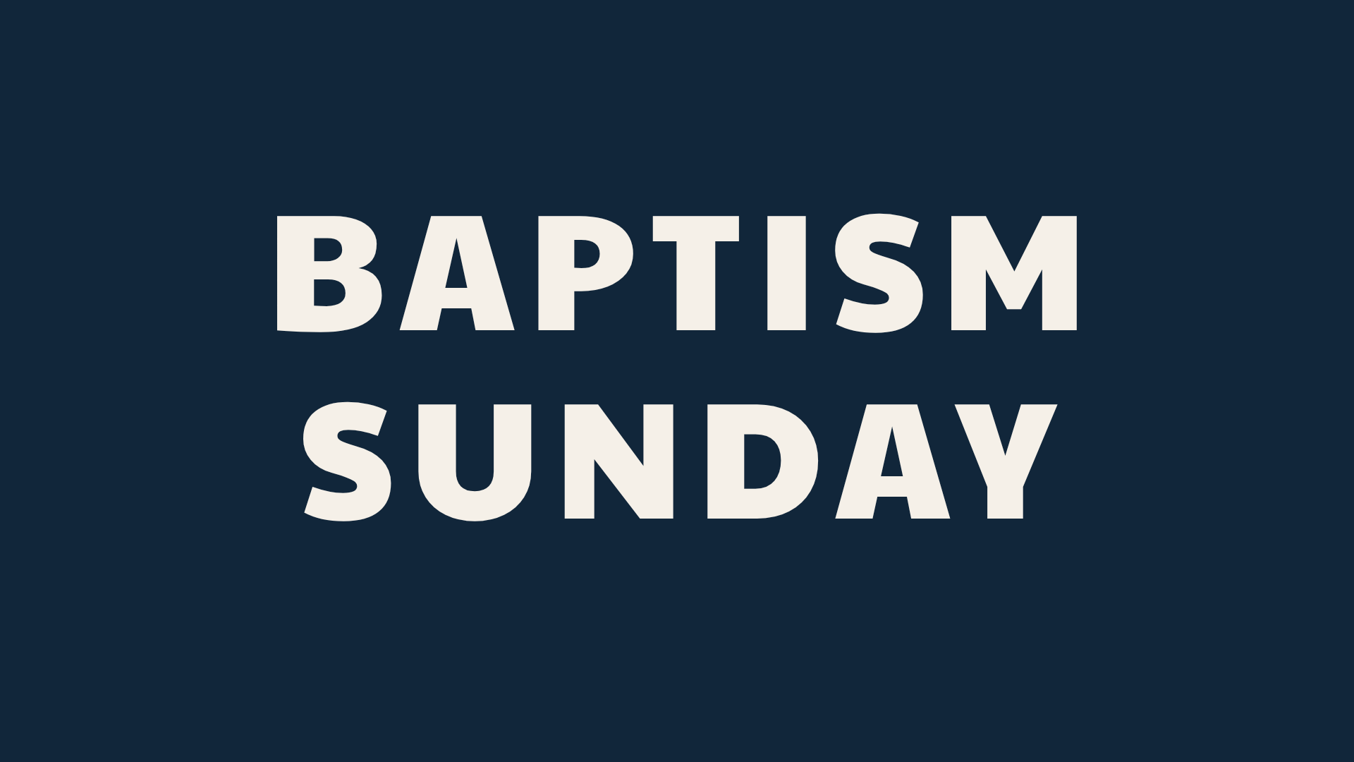 Cottonwood Creek Church - Baptism Sunday