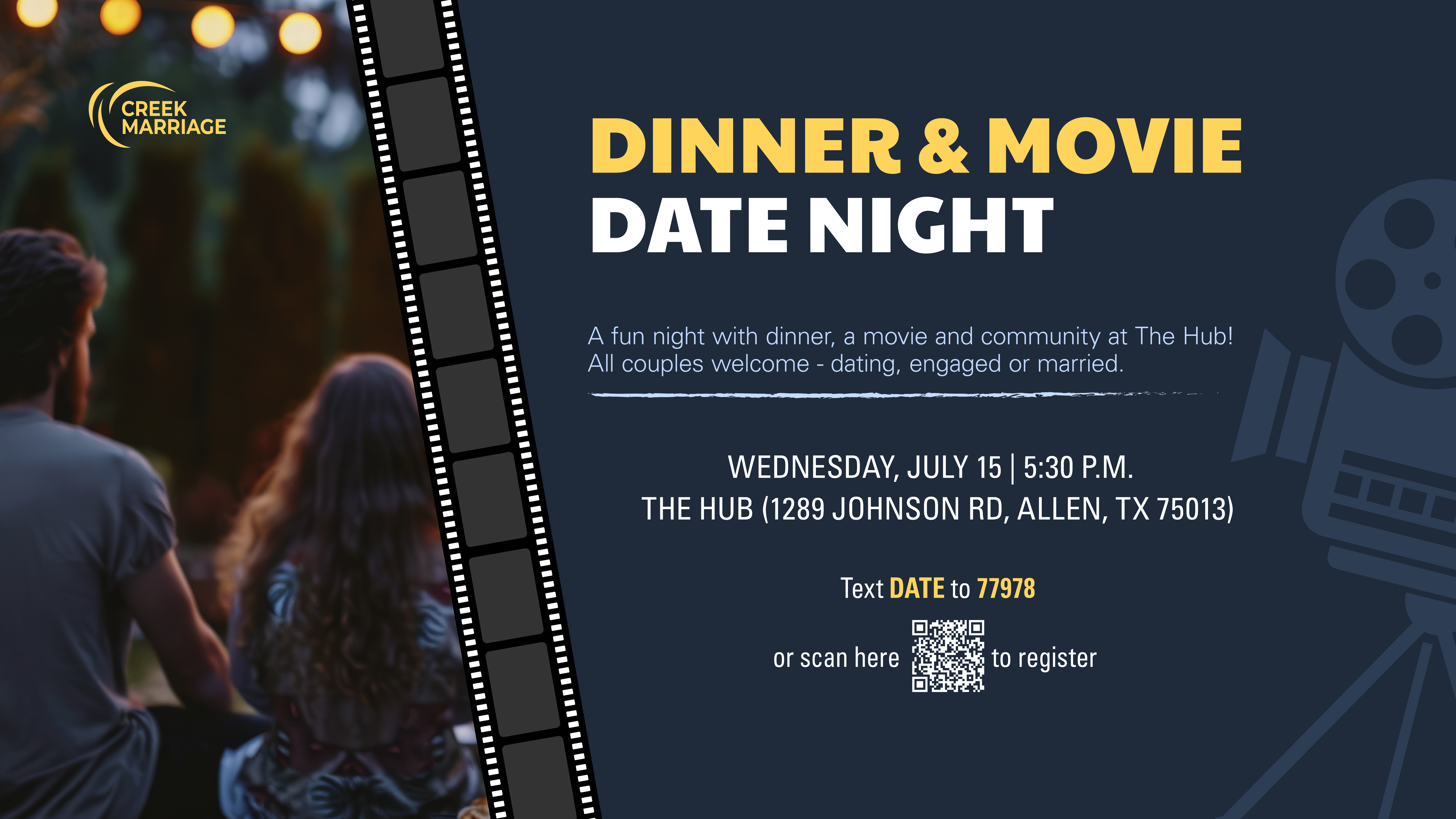 Cottonwood Creek Church - Dinner & Movie Date Night
